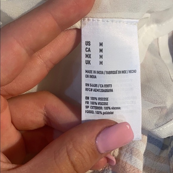 american eagle stripe women's ruffle romper - Picture 10 of 10